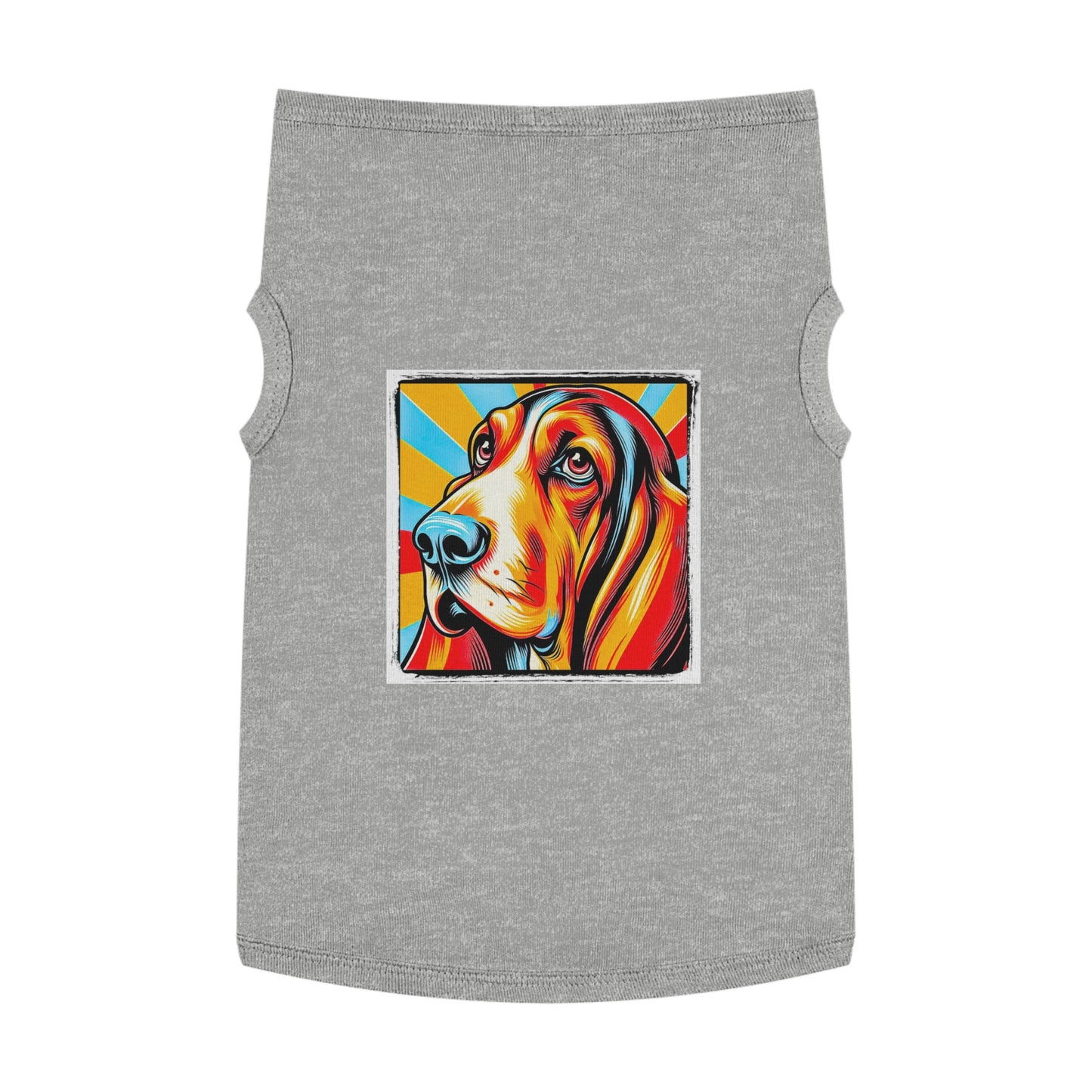 Pet Tank Top Basset Hound Pets Printify XL Heather