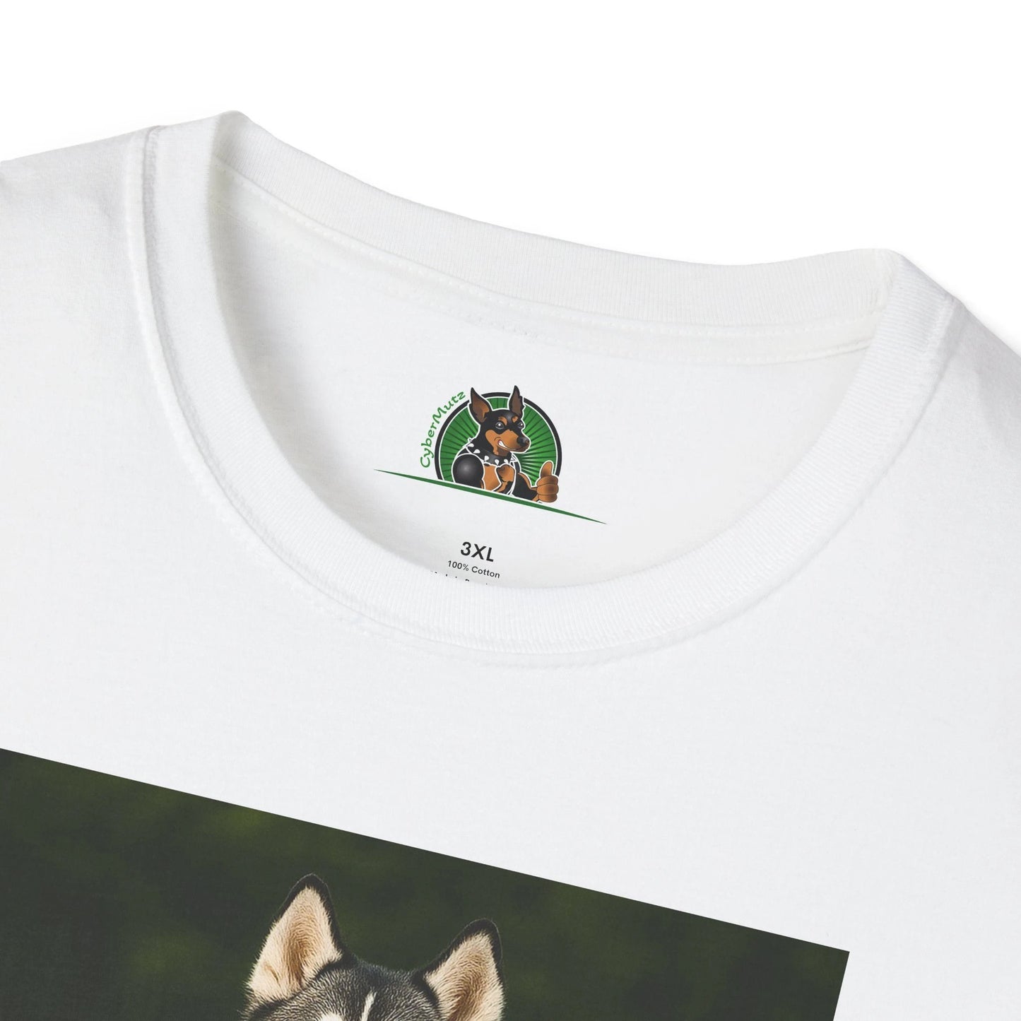 Husky Football T-Shirt — Sports Dog Tee T-Shirt Printify