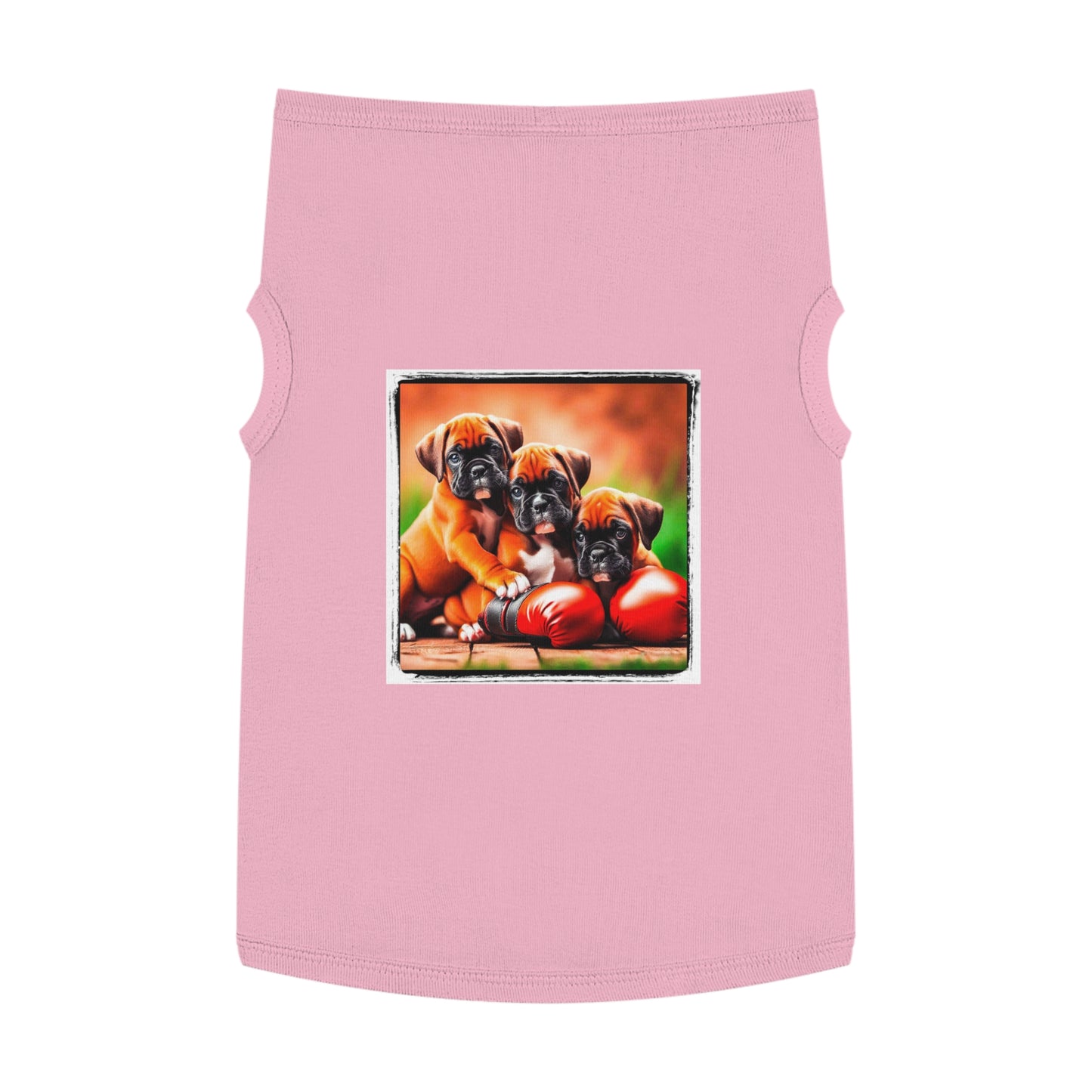 Pet Tank Top Boxer Puppies Pets Printify XL Pink 