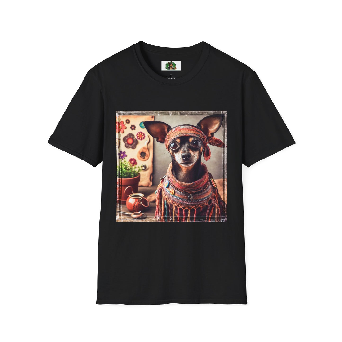 Min Pin T-Shirt T-Shirt Printify XS Black