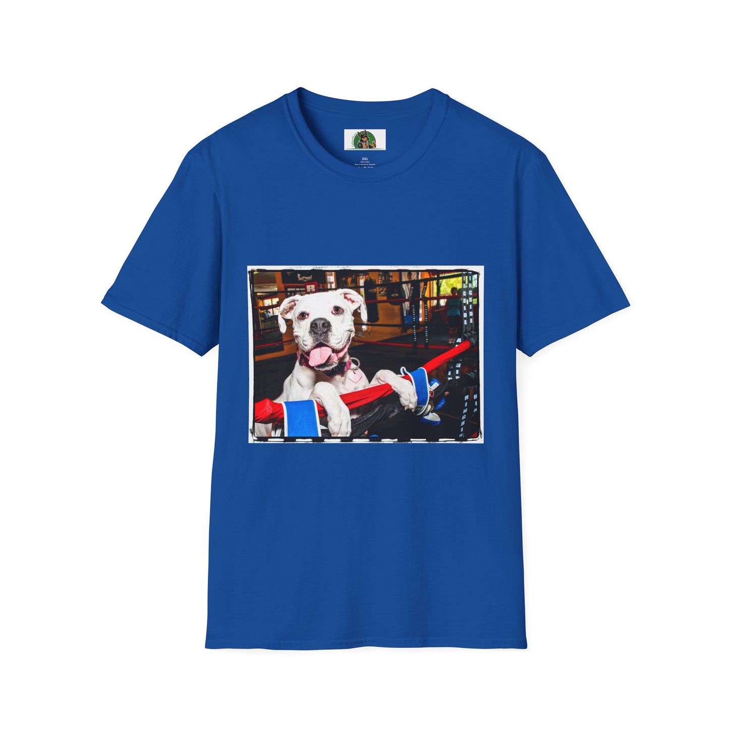 Boxer Dog In Boxing Ring Shirt T-Shirt Printify XS Royal 