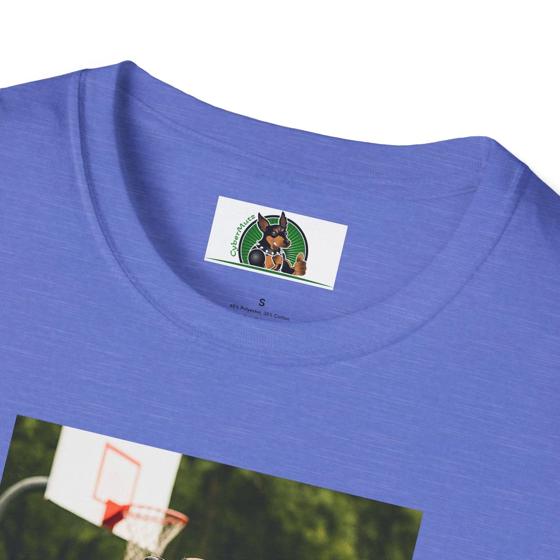 Great Dane Playing Basketball T-Shirt — Sports Dog Tee by Printify