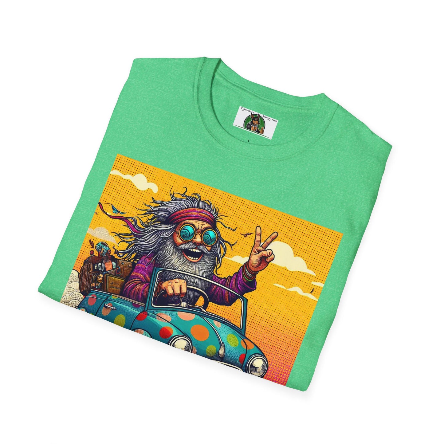 Wacky Dude in a Little Car T-Shirt Printify   