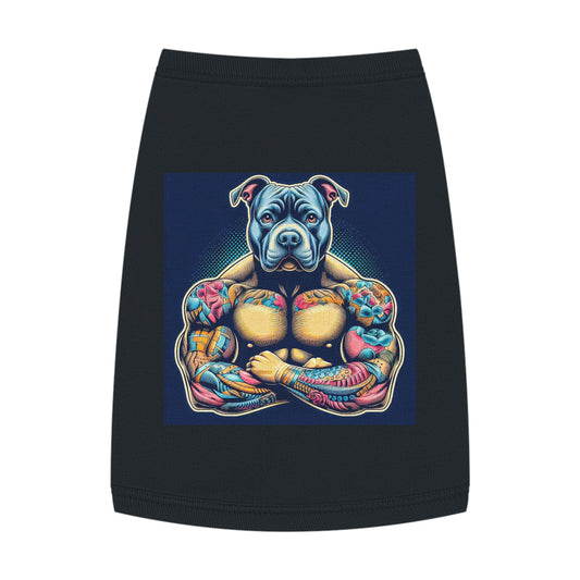 Pet Tank Top Pit Bull Pets Printify M Black