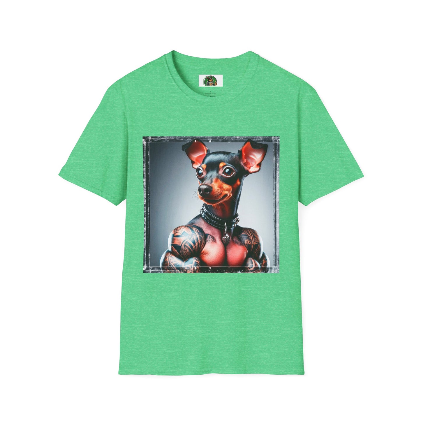 Min Pin T-Shirt T-Shirt Printify S Heather Irish Green