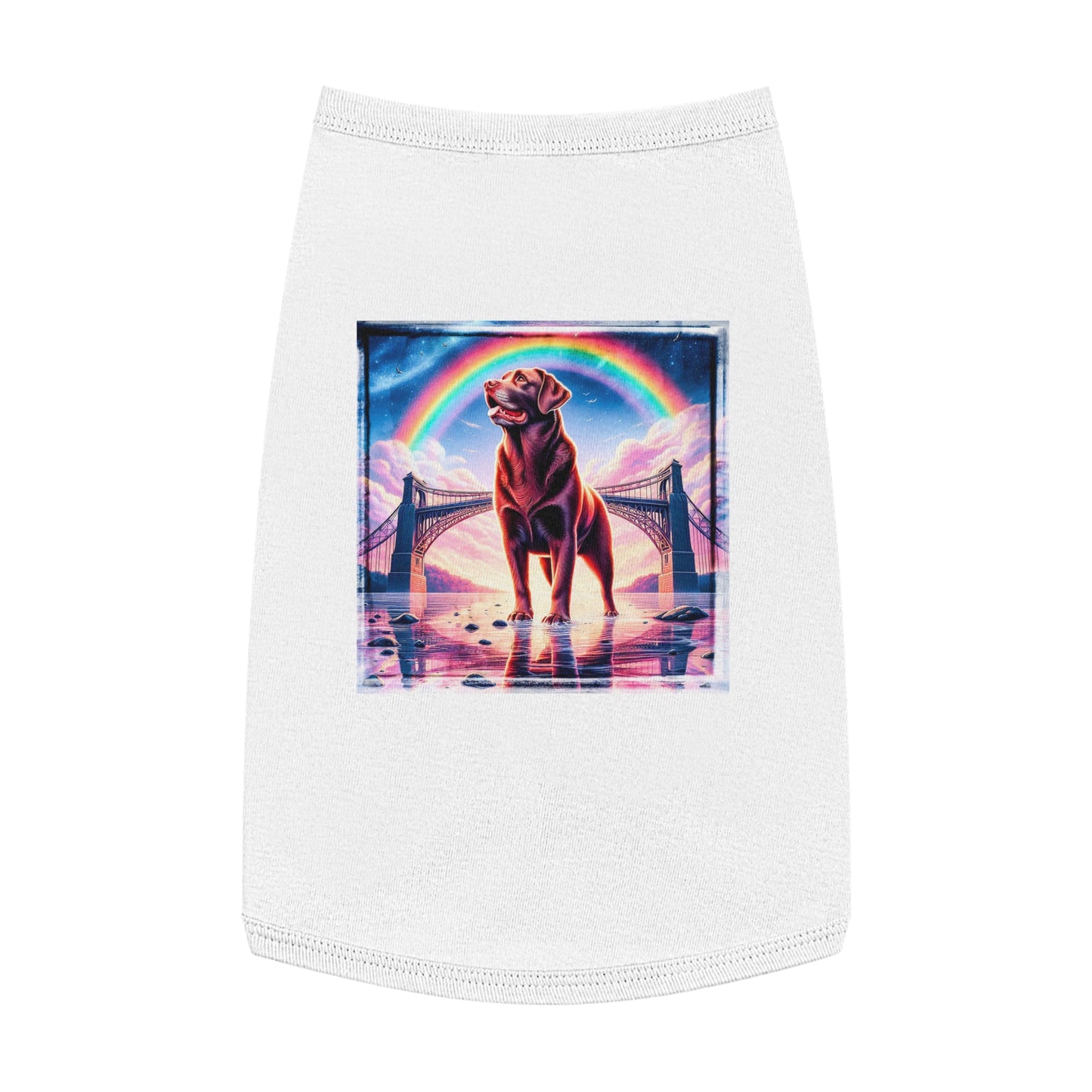 Pet Tank Top Labrador Retriever Pets Printify L White 