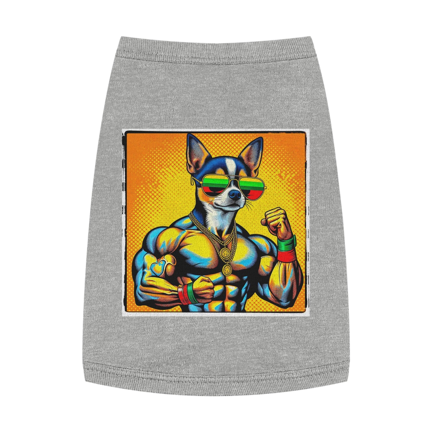 Pet Tank Top Chihuahua Pets Printify M Heather