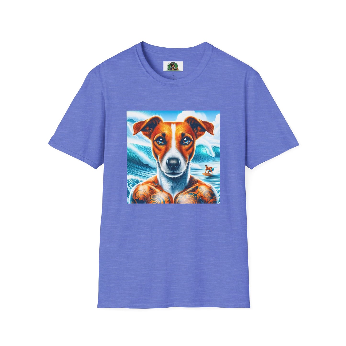 Jack Russell Buffed Out T-Shirt Printify S Heather Royal