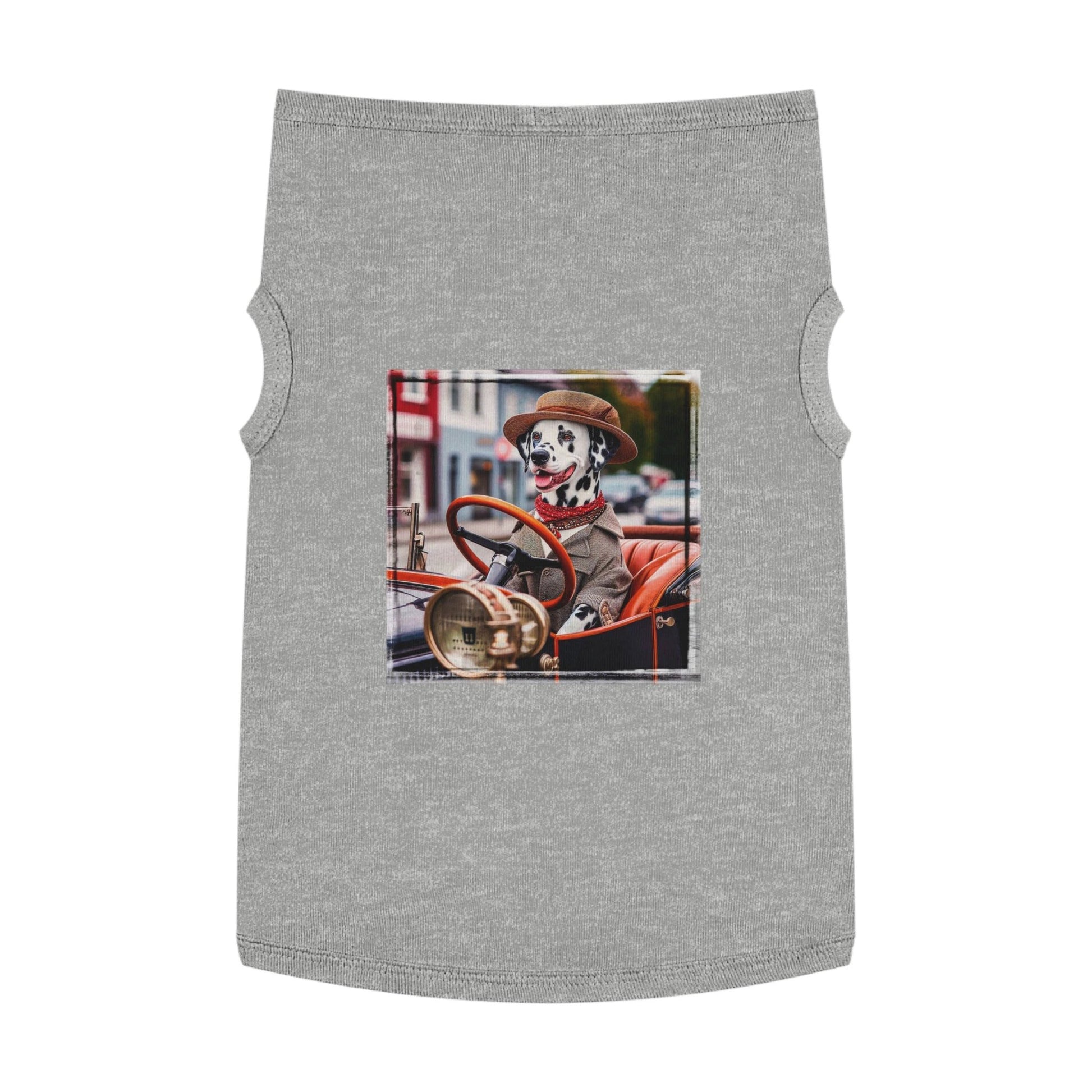 Pet Tank Top Dalmatian roaring 20s t shirt Pets Printify XL Heather