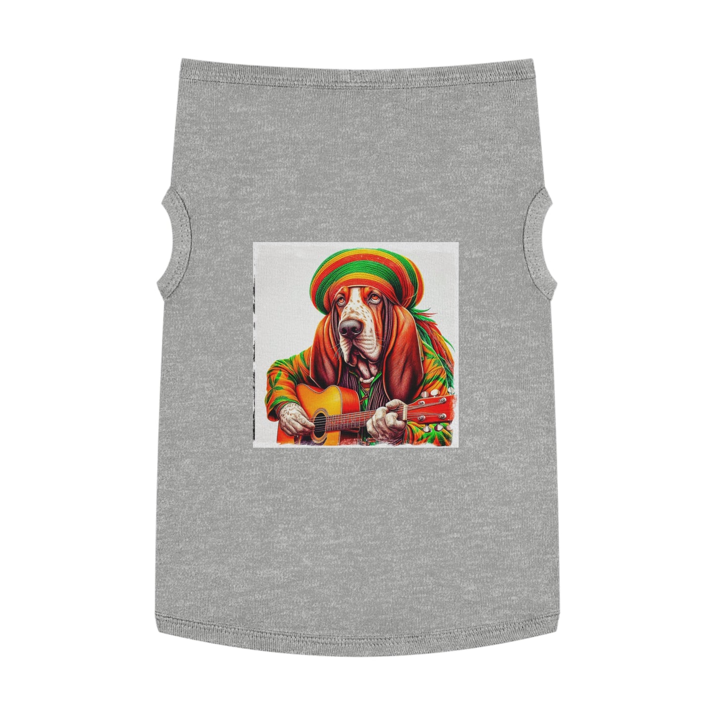 Pet Tank Top Basset Hound Pets Printify XL Heather