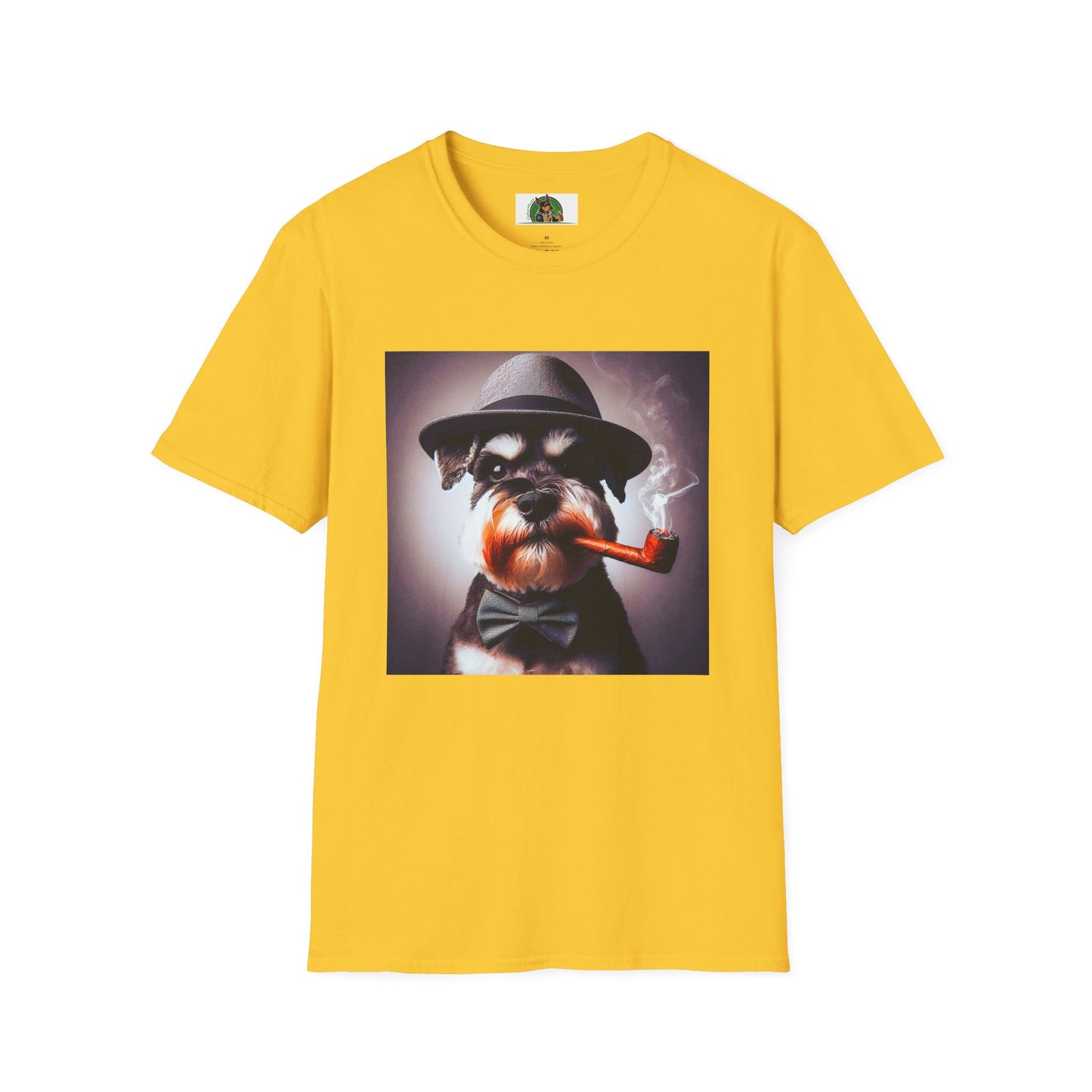 Miniature Schnauzer cigar smoking shirt T-Shirt Printify S Daisy
