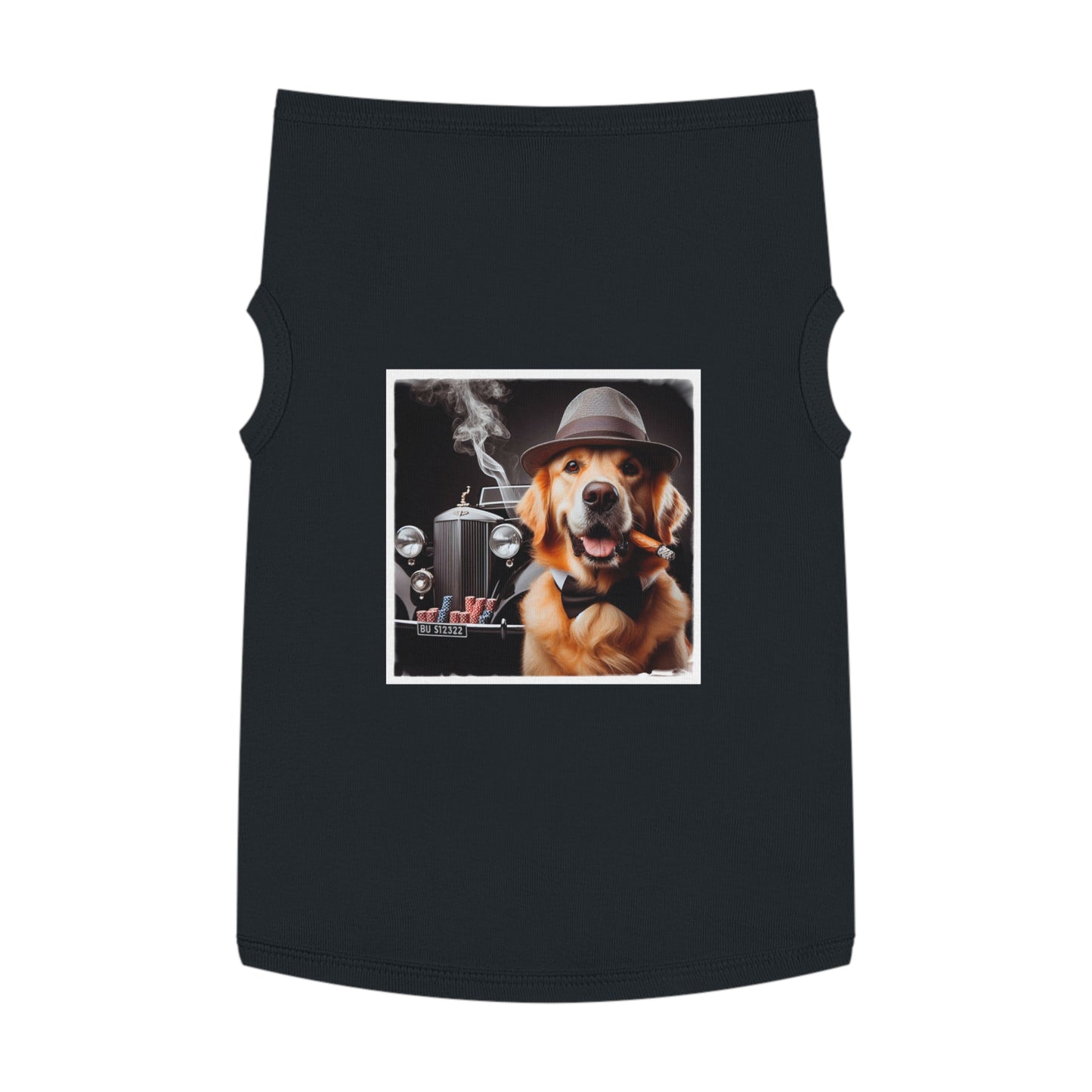 Golden Retriever pet tank top Pets Printify   