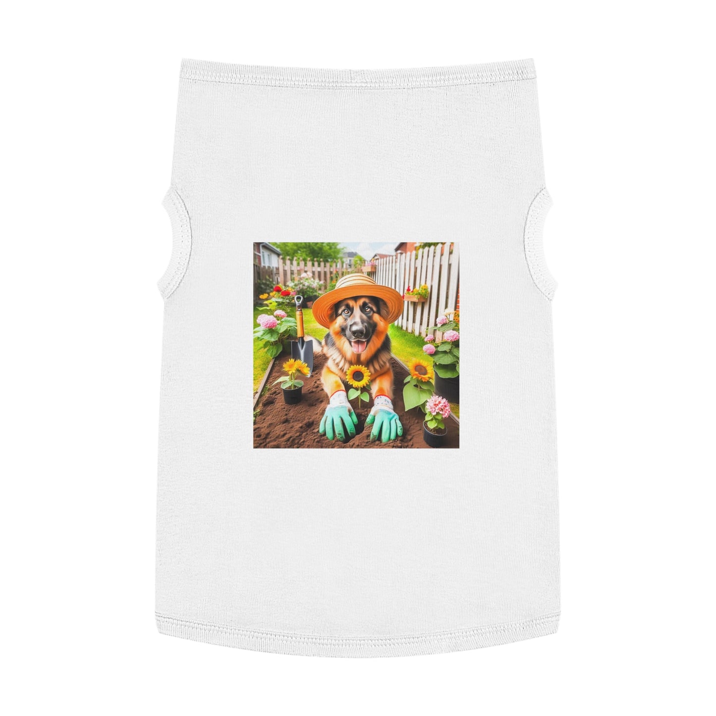 Pet Tank Top German Shepherd Pets Printify XL White 