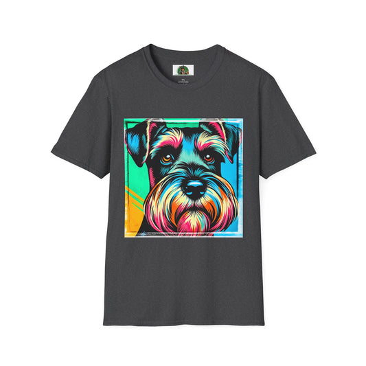 Miniature Schnauzer colors shirt T-Shirt Printify XS Dark Heather