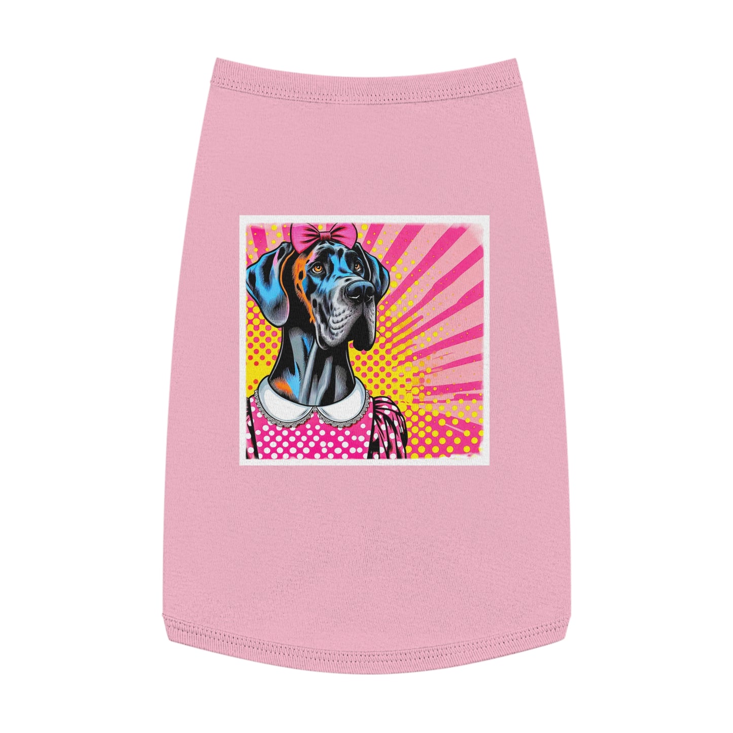 Pet Tank Top Great Dane Pets Printify L Pink