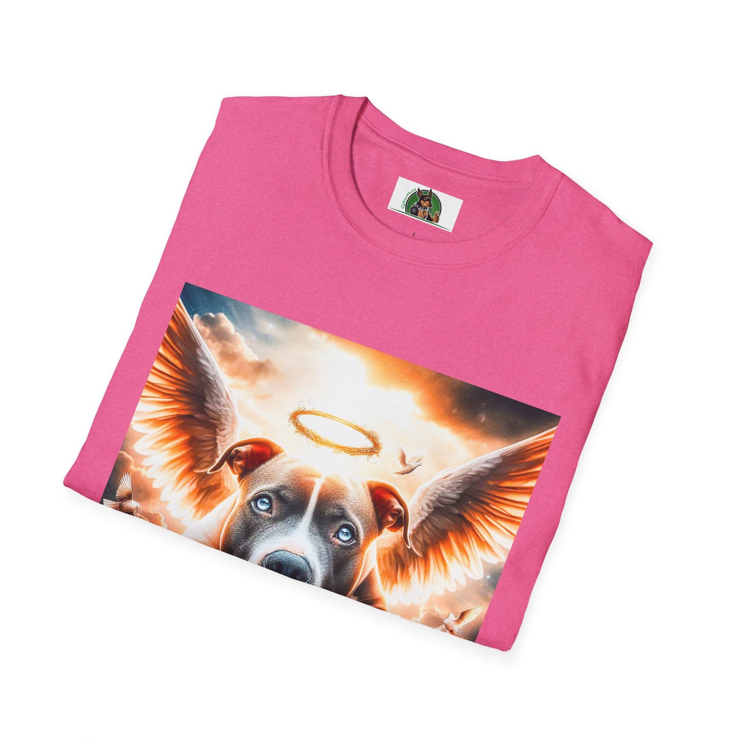 Pit bull heaven and clouds shirt