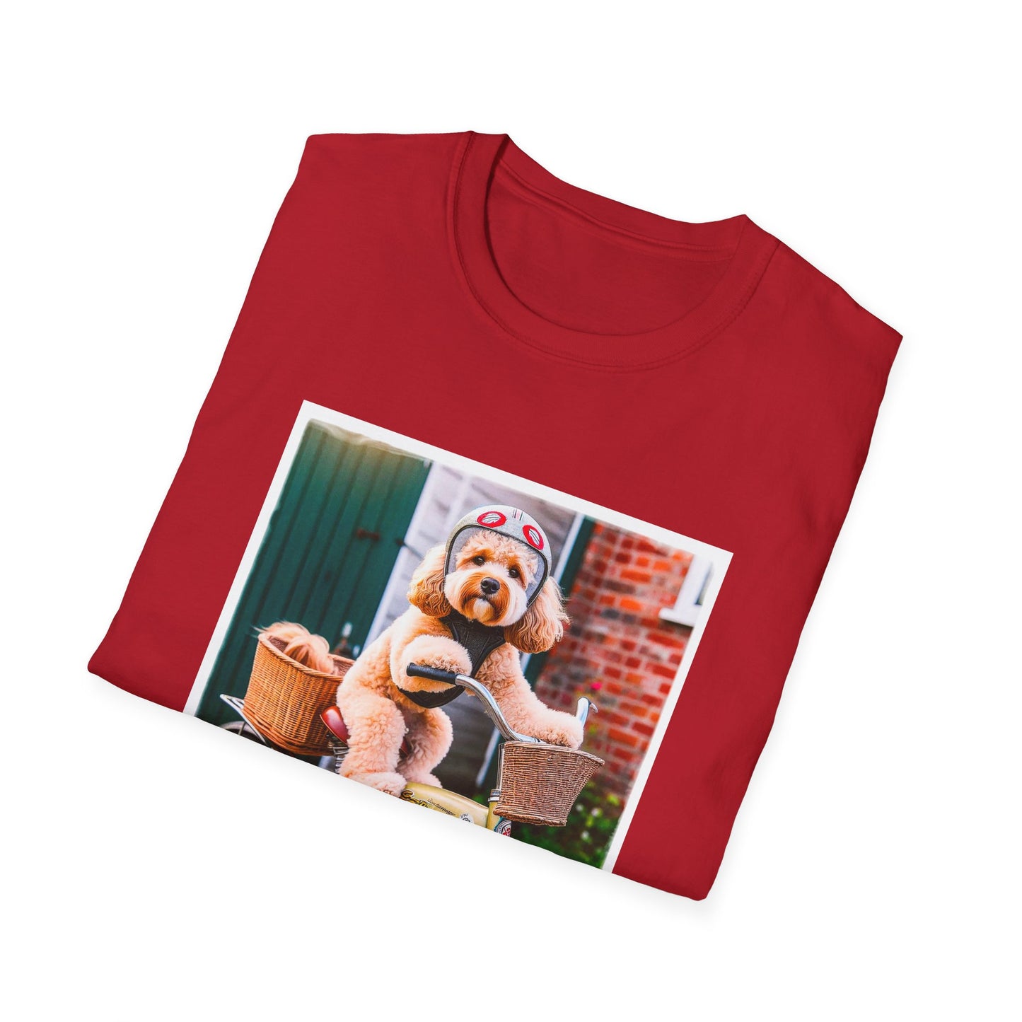CockerPoo bike sitting t shirt