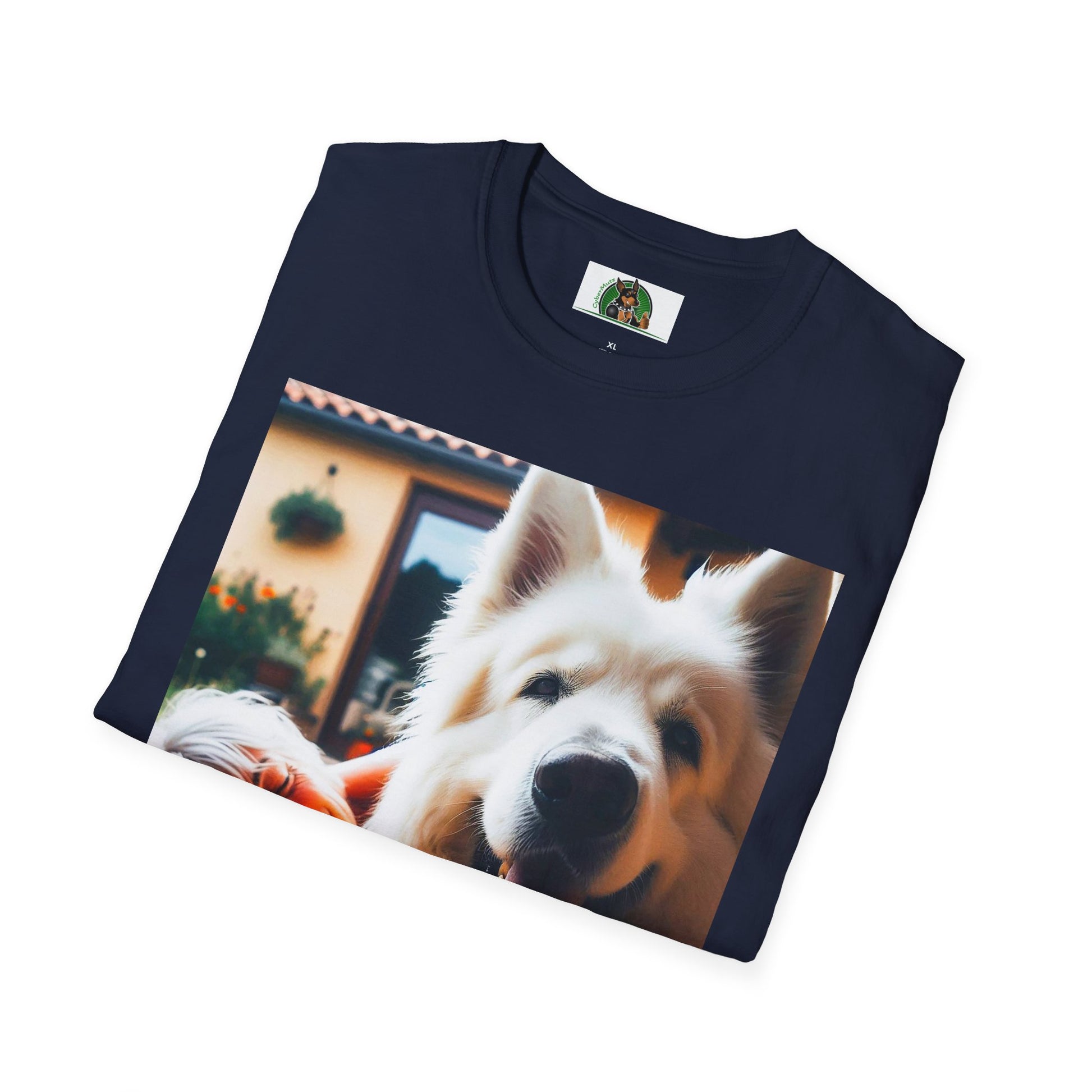 German Shepherd pretty fluffy boy shirt T-Shirt Printify