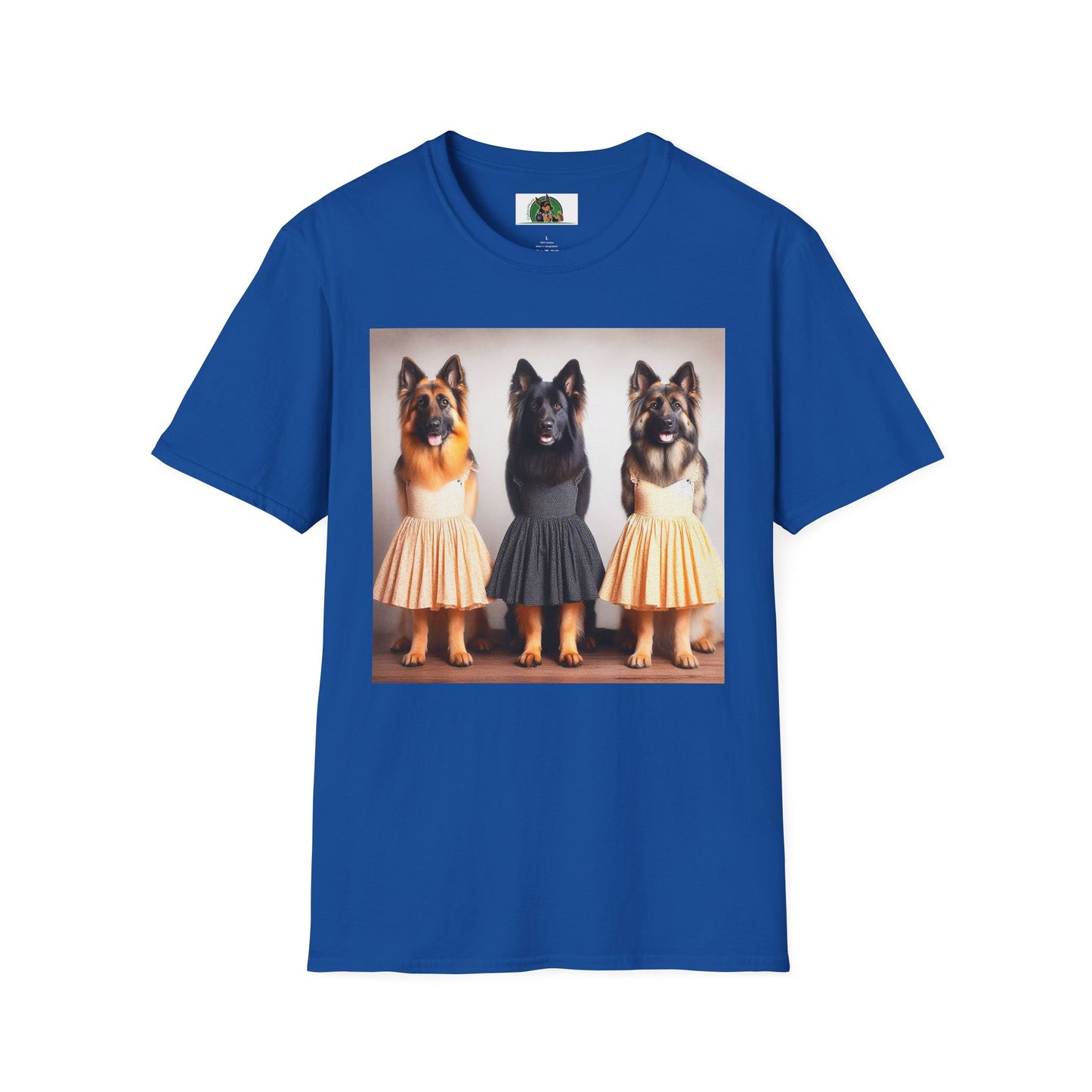 German Shepherd pretty ballerinas shirt T-Shirt Printify Royal S