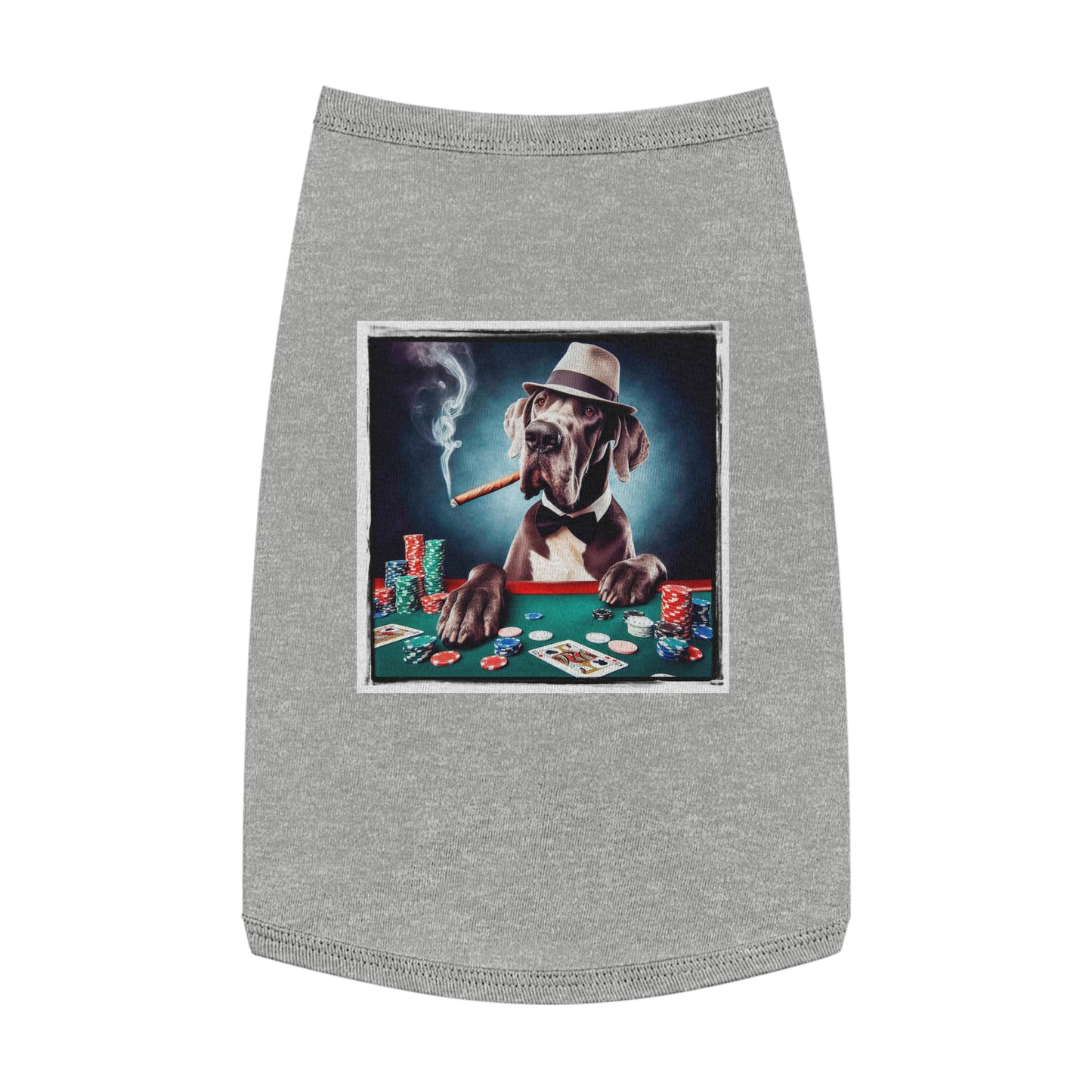 Pet Tank Top Great Dane Pets Printify L Heather