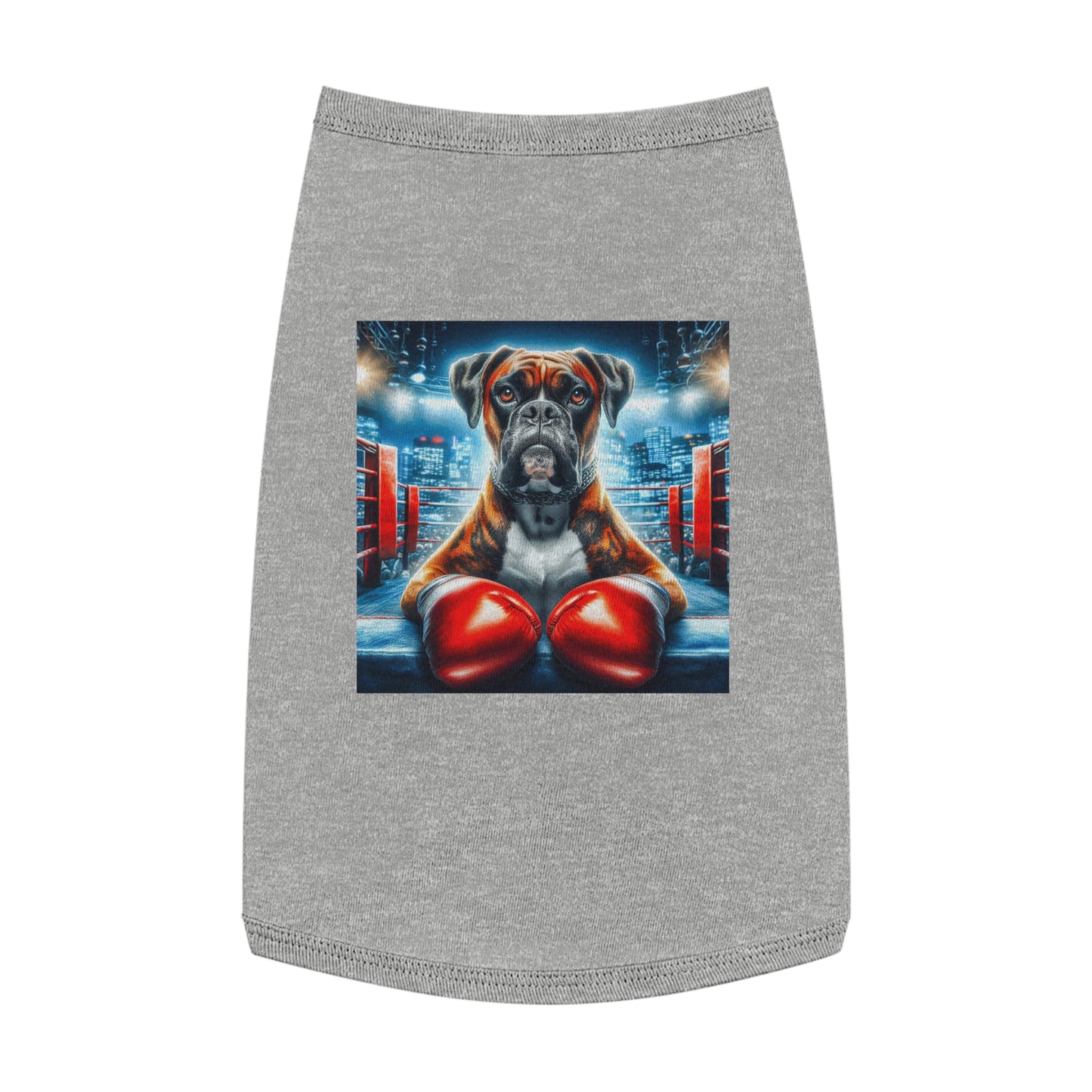 Pet Tank Top Boxer Pets Printify L Heather 