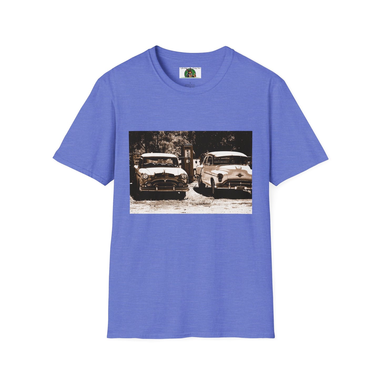 Mis·cel·la·ne·ous Old Cars T-Shirt Printify S Heather Royal 