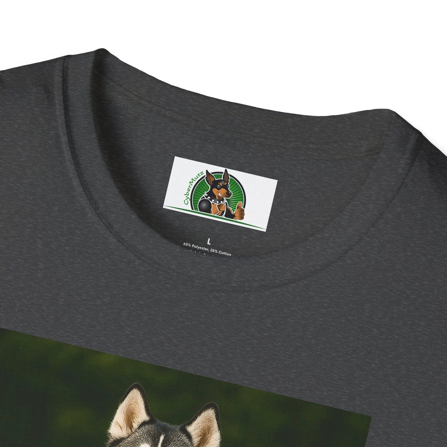 Husky Football T-Shirt — Sports Dog Tee T-Shirt Printify