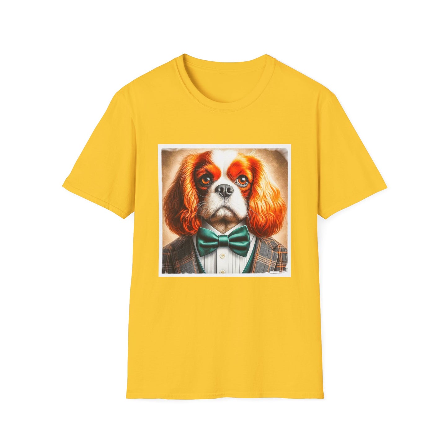 Cavalier King Charles Spaniel Suit and Tie T Shirt T-Shirt Printify S Daisy