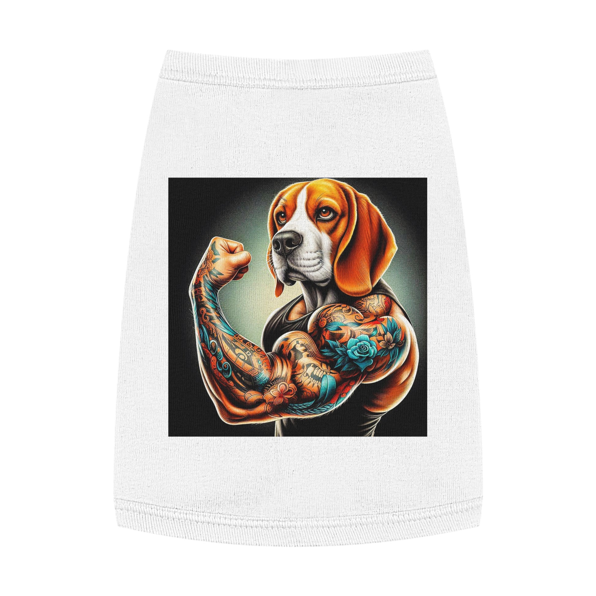 Pet Tank Top Beagle Muscle Dog Pets Printify   