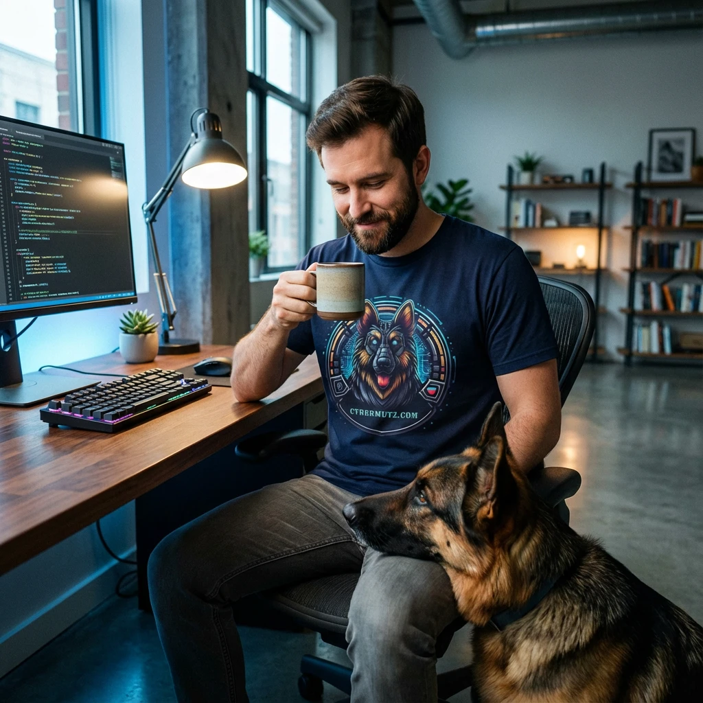 Dog Lover Graphic Tee - Modern Comfort Daily Ritual | CyberMutz T-Shirt Printify