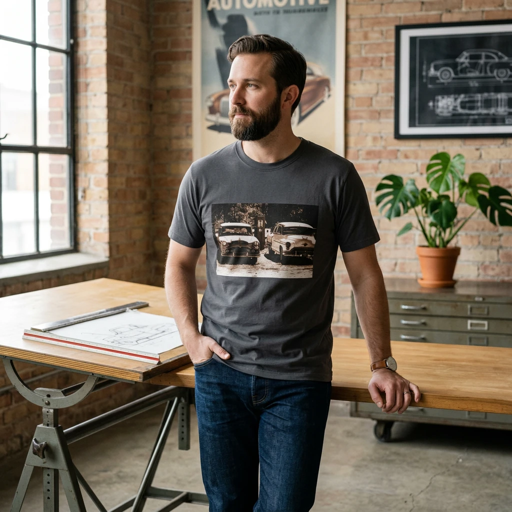 Mis·cel·la·ne·ous Old Cars T-Shirt Printify