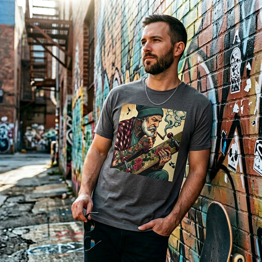 Wacky Skater Dude T-Shirt Printify