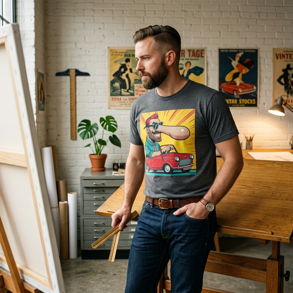 Nasal Wacky Dude T-Shirt Printify