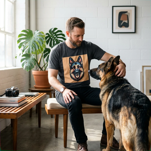 German Shepherd Puppy T-Shirt T-Shirt Printify