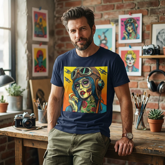 Zombie Girl T-Shirt Printify