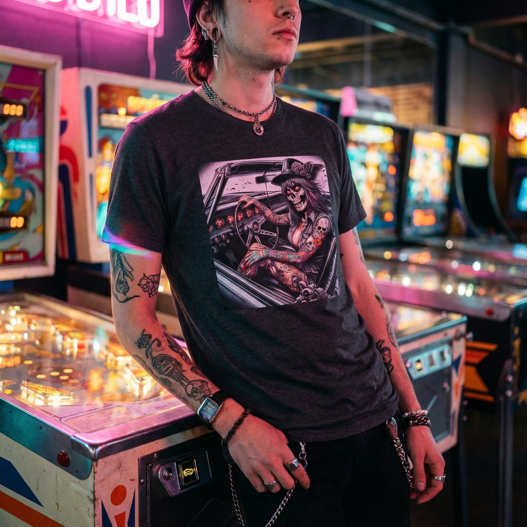 Zombie Girl Graphic T-Shirt - Eclectic Soft Cotton Tee | CyberMutz T-Shirt Printify