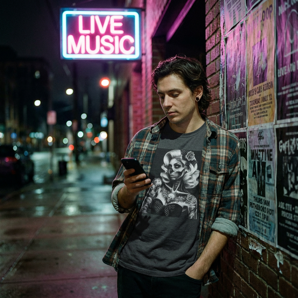 Zombie Girl Graphic T-Shirt - Quirky Soft Cotton Tee | CyberMutz T-Shirt Printify