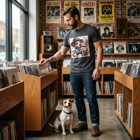 Jack Russell Stogey Whiskey T-Shirt Printify