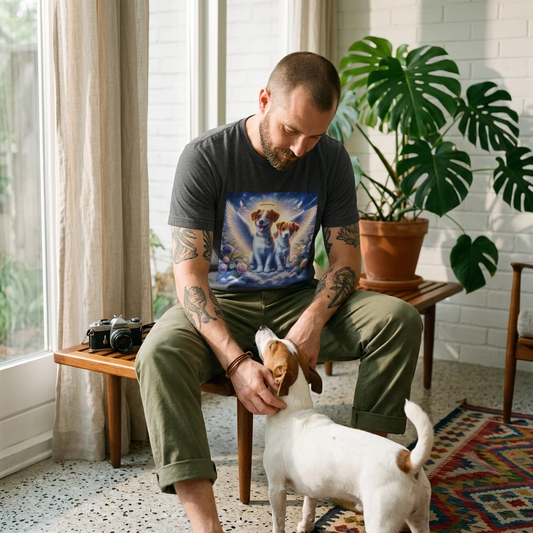 Jack Russell Puppy Angels T-Shirt Printify