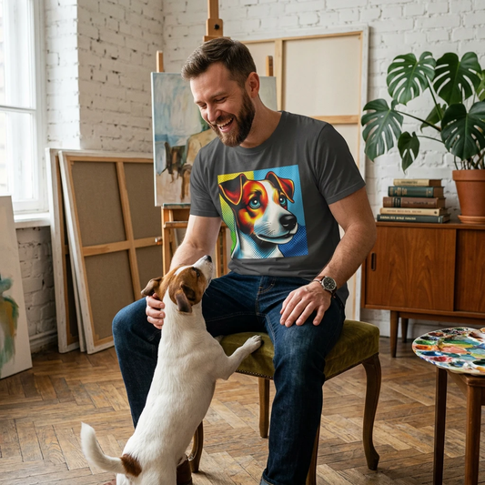 Jack Russell Colorful Pop Art T-Shirt Printify