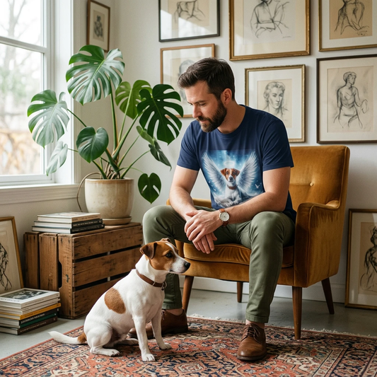 Jack Russell Angel T-Shirt Printify