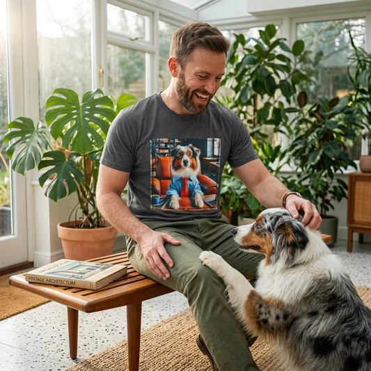 Australian Shepherd Boss Dog T-Shirt Printify