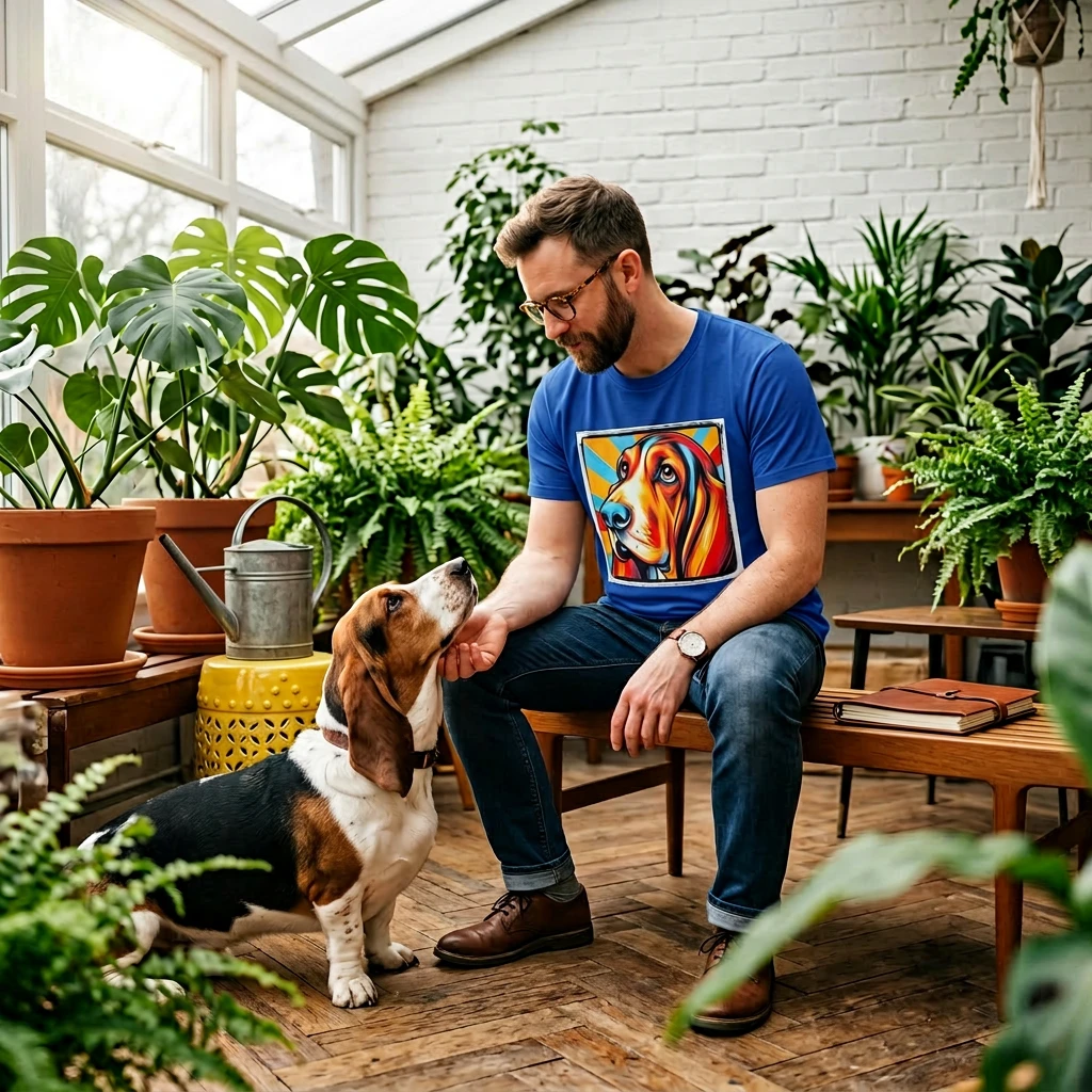 Basset Hound Pop Art 2 T-Shirt Printify