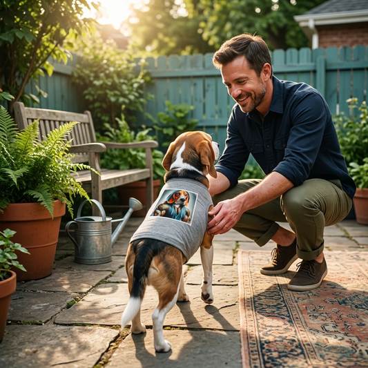 Beagle Muscle Dog Hoodie Tank Top Pet Clothing Apparel Cute Costume for Small to Medium Dogs Pets Printify