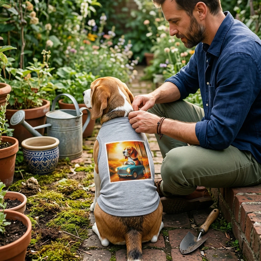 Wacky Beagle Pet Tank Top For Dogs Funny Beagle Shirt Breathable Summer Dog Tee Design Pets Printify