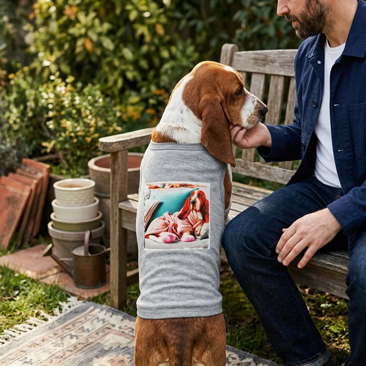 Pet Tank Top For Basset Hound Lovers Cute Graphic Basset Hound Dog Tank Top Breathable Summer Wear Pets Printify