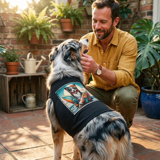 Australian Shepherd Pet Tank Top For Dogs Aussie Inspired Shirt For Active Pups Comfortable Fit Pets Printify