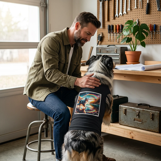 Australian Shepherd Pet Tank Top T Shirt For Dogs Comfortable Soft Cotton Everyday Wear Pets Printify