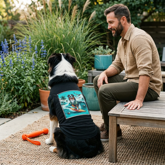 Australian Shepherd Pet Tank Top For Dogs Eye Catching Breed Design Daily Wear All Day Comfort Pets Printify