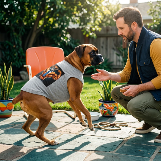 Pet Tank Top For Boxer Dogs Breathable Cotton Dog Shirt Adjustable Comfort Fit Perfect For Walks And Play Pets Printify